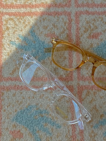 에쉬드 투명테 안경 (2color)