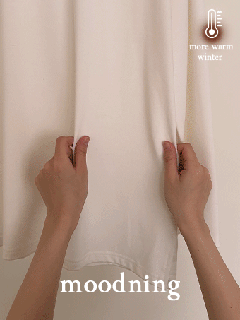 [5천장판매ㅣ겨울기본티][MADE] 제이니 기모 슬릿 티셔츠 (3color)